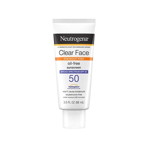 Neutrogena Clear Face Oil Free Sunscreen 88ml - SPF 50 •