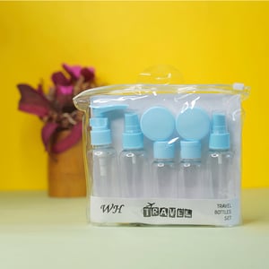 Portable Travel Bottle Pack Set 7Pcs - Blue