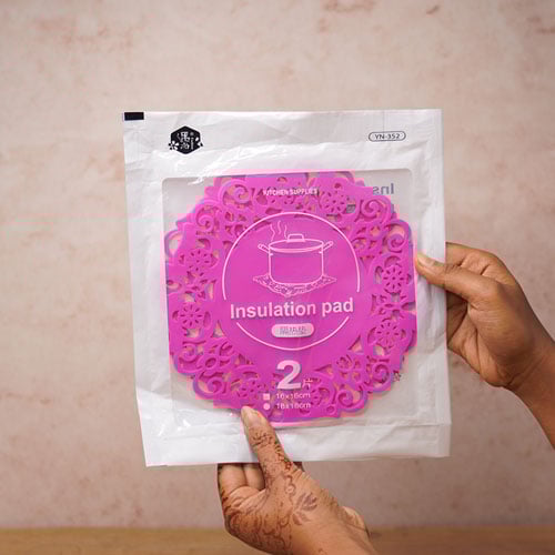 Dining Table Silicone Insulation Mats - Pink