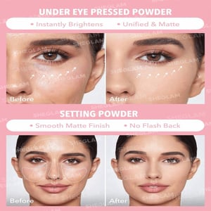 Sheglam Insta-Ready Face & Under Eye Setting Powder Duo 7g - Bubblegum