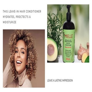 Mielle Rosemary Mint Strengthening Leave-In Conditioner 355ml •