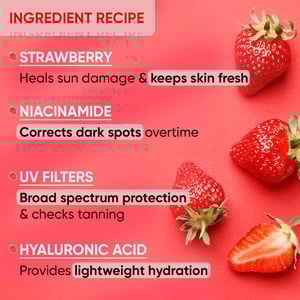 Dot & Key Strawberry Dew Tinted Sunscreen 50ml SPF 50+ PA++++ 03 Sand  •