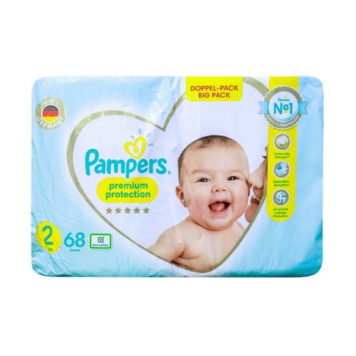 Pampers Premium Protection (Belt System) Size- 2 (4-8 KG) 68pcs•