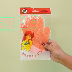 Body Scrubber Bath Gloves - Orange