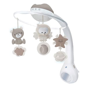 Infantino 3-in-1 Projector Musical Mobile For Baby - Grey (9159)