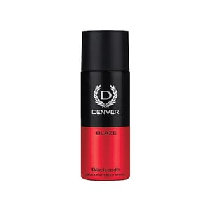Denver Black Code Deodorant Body Spray 150ml - Blaze •