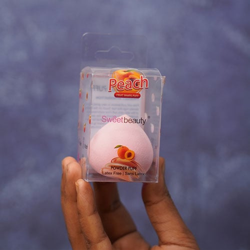 Sweet Beauty Fruity Powder Puff - Peach