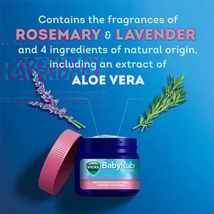 Vicks BabyRub Ointment for Soothing and Relaxing Baby Massage Jar 50g