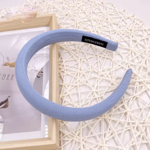 Padded Fabric Headband - Grey