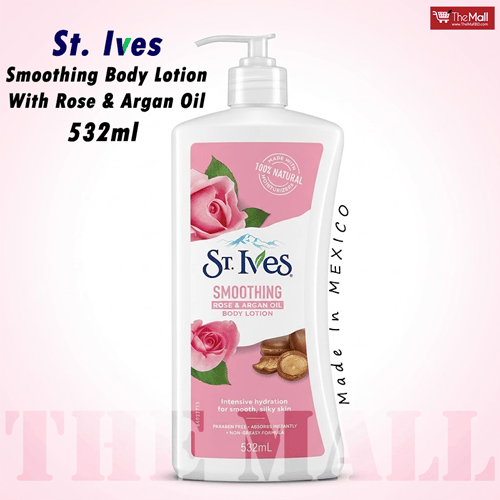 St. Ives Smoothing Body Lotion With Rose & Argan Oil 532ml •