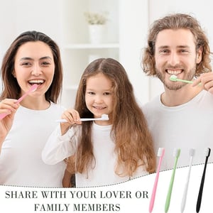 Ultra Soft Fiber Bristle Tooth Brush With Box - Black