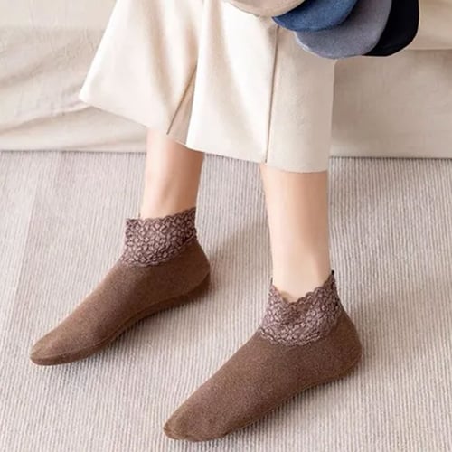 Breathable Lightweight Floor Socks - Light Brown