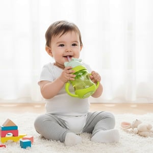 Premium Kids Water Bottle - Bright Green