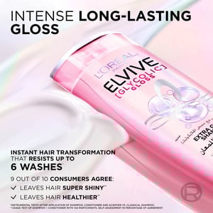 L'Oreal Paris Elvive Glycolic Gloss Shampoo For Dull And Porous Hair 400ml  •