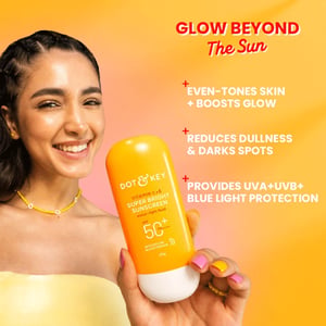 Dot & Key Vitamin C + E Super Bright Sunscreen SPF50+ With Sicilian Blood Orange PA+++ 50g •