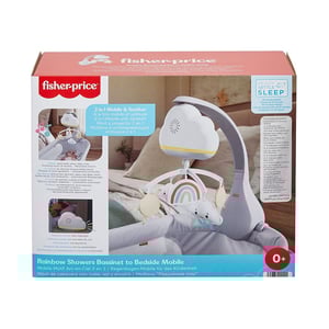 Fisher-Price Rainbow Showers Bassinet to Bedside Mobile (0241)