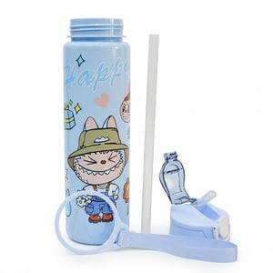Premium Cute Water Bottle - Baby Blue Labubu
