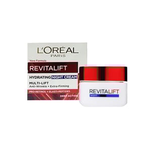 L'Oreal Revitalift Hydrating Anti Wrinkle + Extra Firming Night Cream 50ml - 40+•