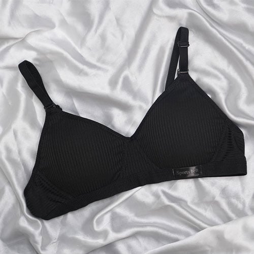 Soft Padded Bra For Women - 34-M Black