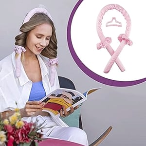 Heatless Hair Curler Accessories Set - Pink