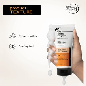 Deconstruct Vitamin C Brightening Face Wash 100ml •