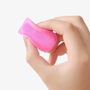2pcs Silicone Massage Brush - Baby Pink & Baby Blue