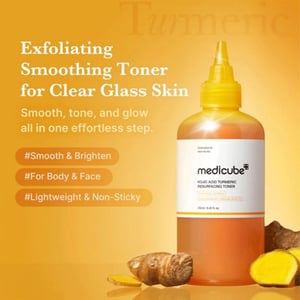 Medicube Kojic Acid Turmeric Resurfacing Toner 250ml  •
