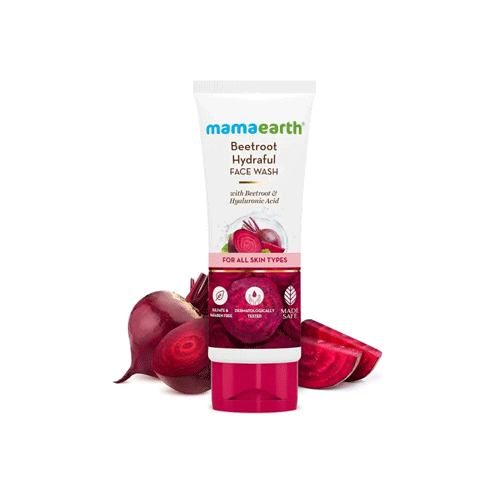 Mamaearth Beetroot Hydraful Face Wash For All Skin Type 100ml •