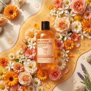 Guerniss Raw Bloom Shower Gel 250ml