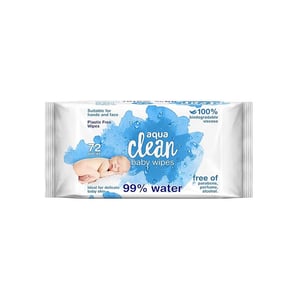 Aqua Clean Baby Wet Wipes 72 pieces