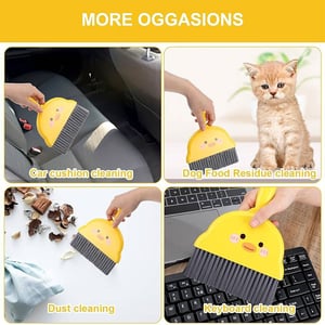 Wenguo Dust Cleaner Brush & pan Set - Yellow Duck