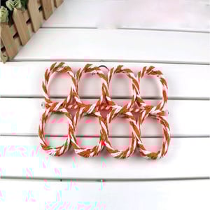 Foldable 28 Ring Scarf Hanger - Orange & White