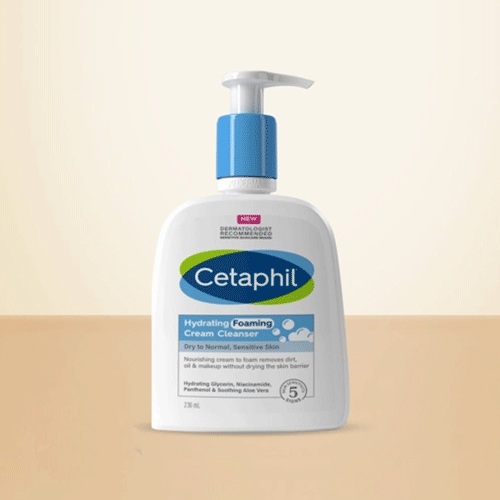 Cetaphil Hydrating Foaming Cream Cleanser Dry To Normal Sensitive Skin 236ml