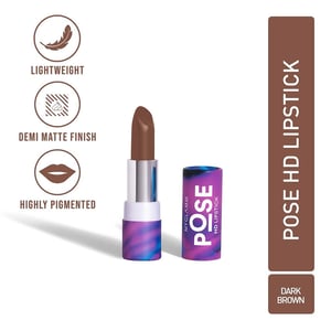 MyGlamm Pose HD Lipstick 4g - Lpstck 009 Dark Brown