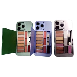 Biggerbowie Iphone 14 Pro Max Shaped 11 Color Eyeshadow Palette with Mirror - Midnight Green