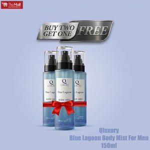 Qluxury Blue Lagoon Body Mist For Men 150ml (Buy 2 Get 1 Free)
