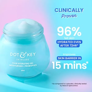 Dot & Key 72Hr Hydrating Gel Moisturizer + Probiotics 60ml •