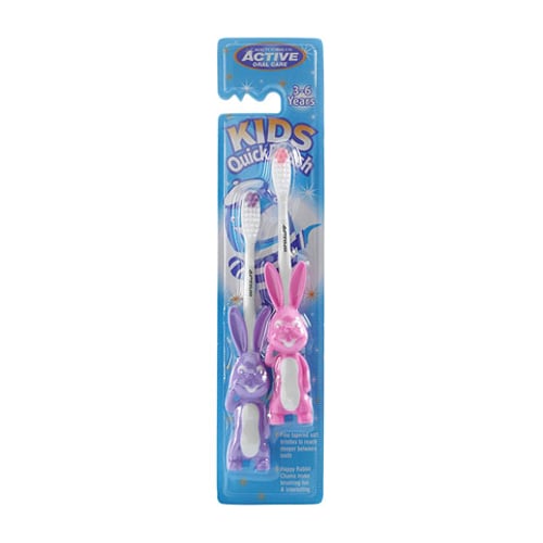 Beauty Formulas Kids Quick Brush 3-6 Years - Rabbit Pink & Purple