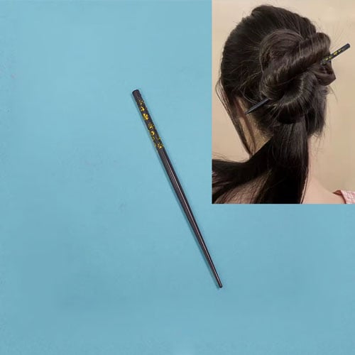 Small Size Stylish Hair Stick - Dark Brown