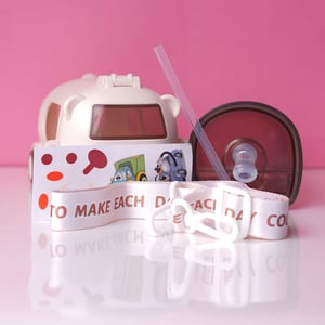 Cute Bus Water Pot For Kids - Cream