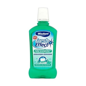 Wisdom Fresh Effect Antibacterial Mouthwash 500ml - Freshmint
