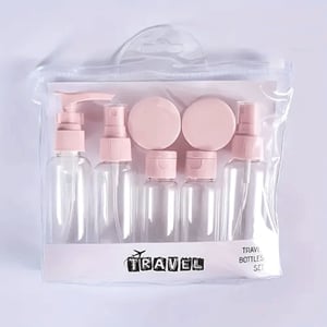 Portable Travel Bottle Pack Set 7Pcs - Pink