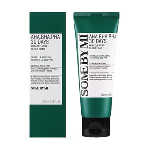 SOME BY MI AHA BHA PHA 30 Days Miracle Acne Clear Foam 100ml •