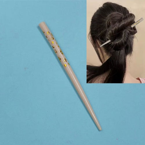Large Size Stylish Hair Stick - White