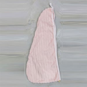Ultra Soft Hair Wrap & Fleece Bath Towel - Baby Pink
