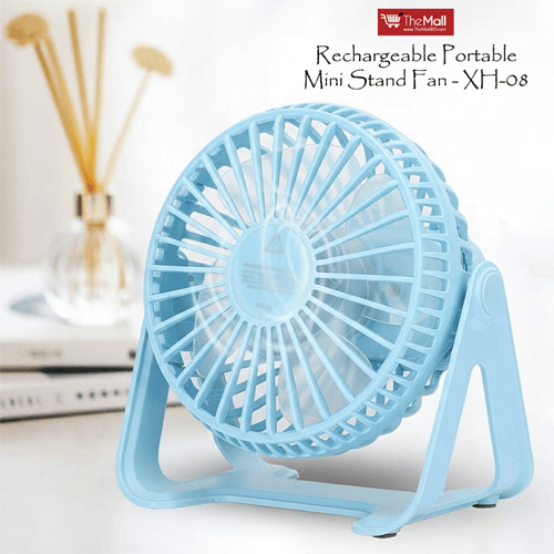 Rechargeable Portable Mini Stand Fan - XH-08 •