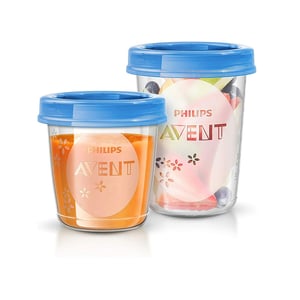 Philips Avent Ideal Reusable Food Storage Cups for Home & Away (1862)