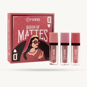 Queen Of Mattes Liquid Lipsticks Set - 03 Peaches And Nudes •