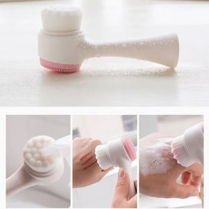 Kiss Lovely Facial Cleansing Brush - Hot Pink