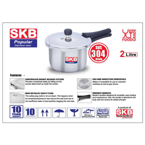 SKB Popular Pressure Cooker Whistle System 2L